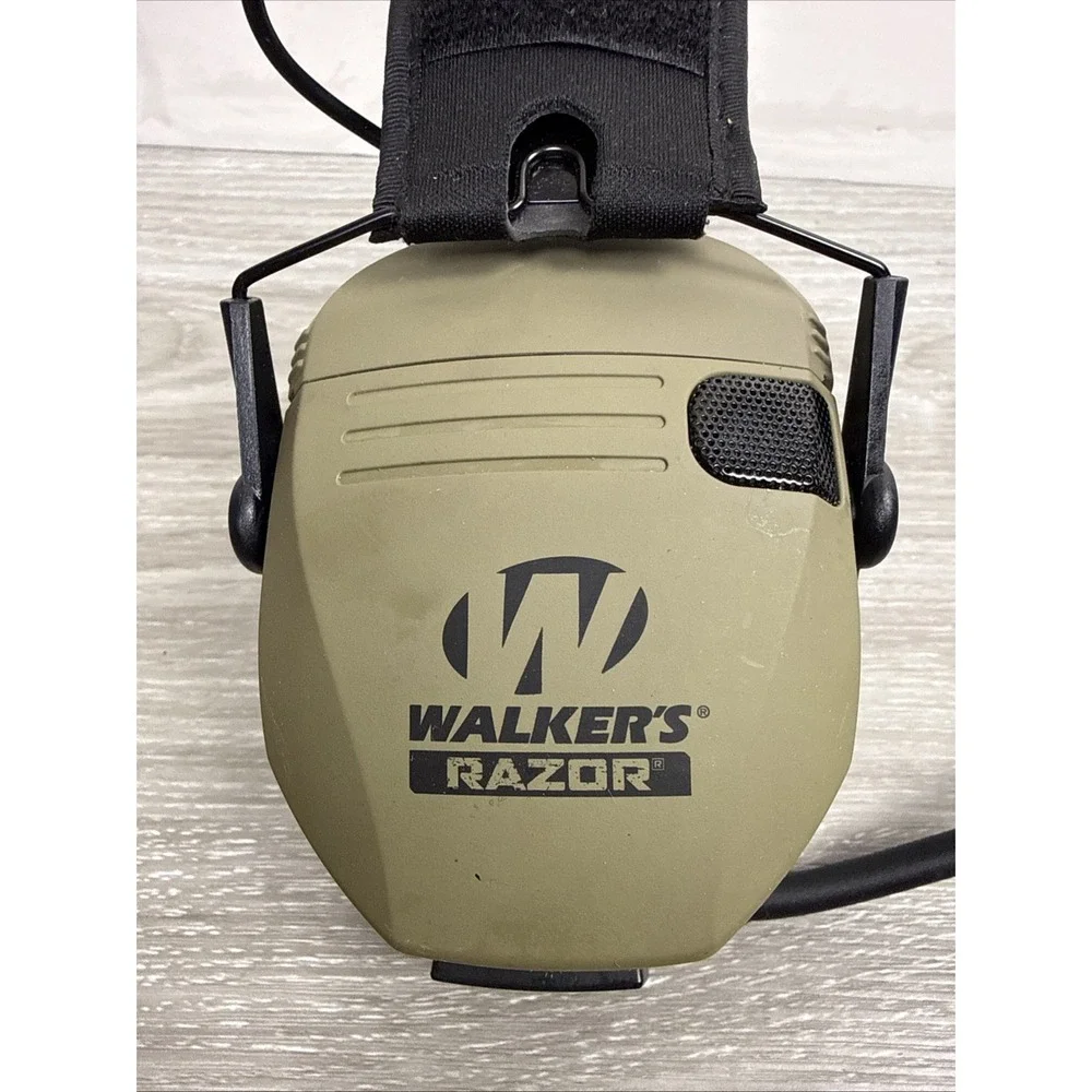 Walker's Razor Slim Electronic Hearing Protection Earmuffs With Attachment